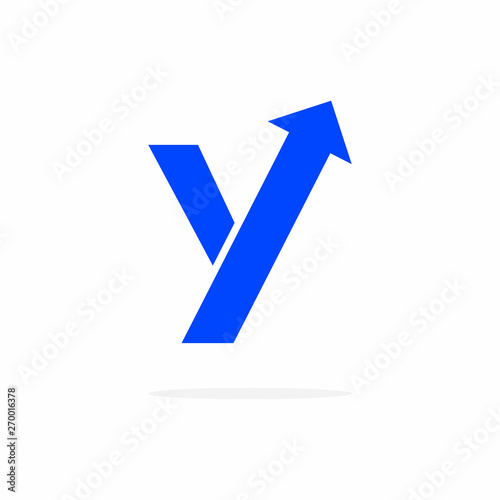 Vector Bold Arrow Logo Letter Y