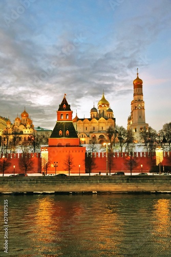 Fototapeta Naklejka Na Ścianę i Meble -  Architecture of Moscow Kremlin. Color photo.