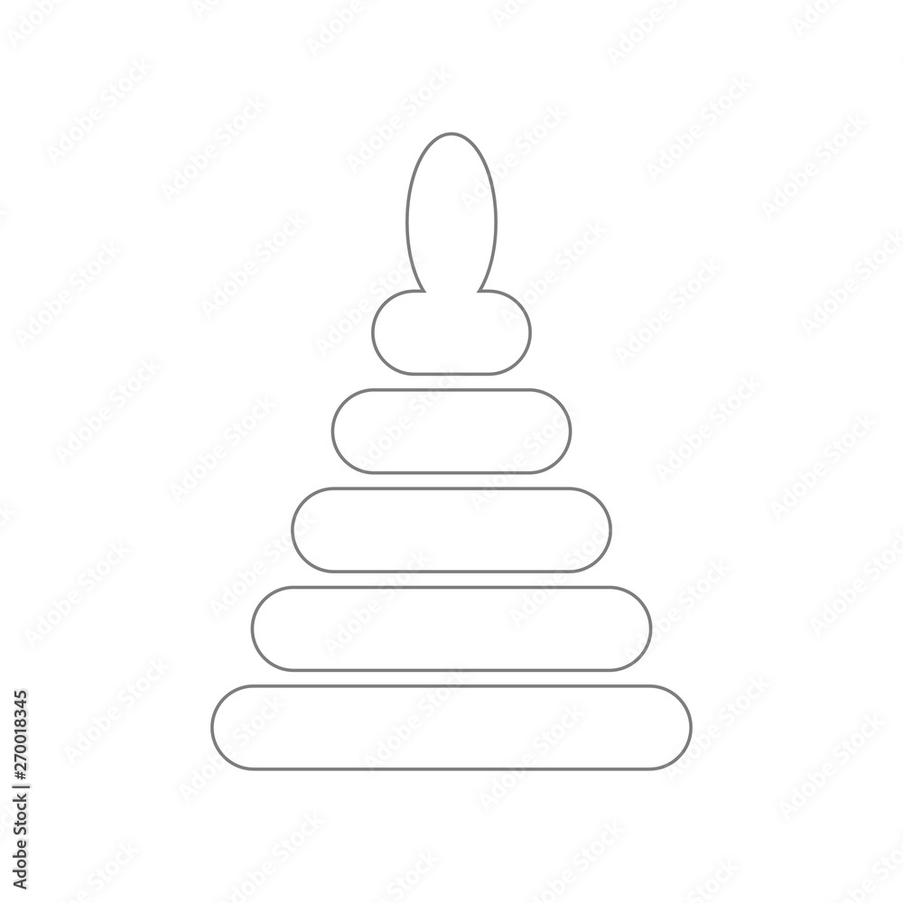 Pyramid toy icon. Element of web for mobile concept and web apps icon. Outline, thin line icon for website design and development, app development Pyramid toy icon. Element of web for mobile concept and web apps icon. Outline, thin line icon for website design and development, app development