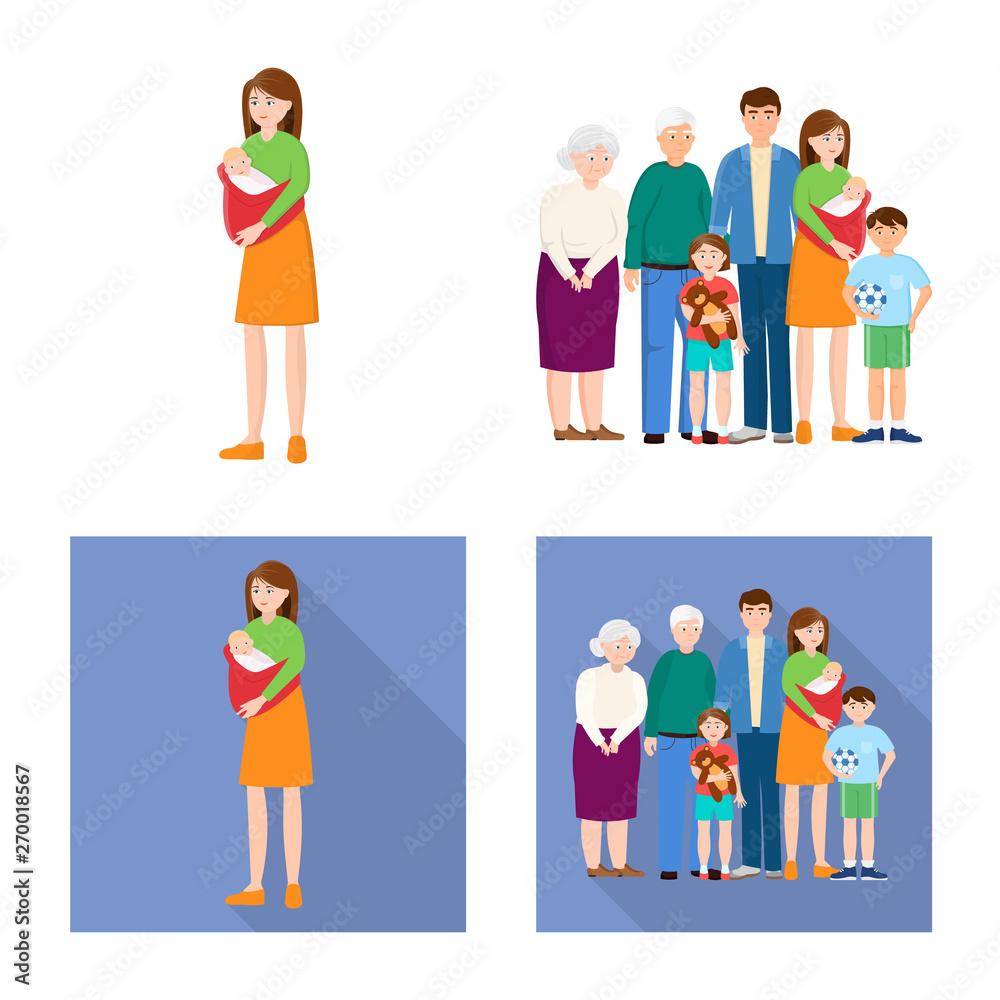 Vector design of character and avatar logo. Set of character and portrait stock vector illustration. Vector design of character and avatar logo. Set of character and portrait stock vector illustration.