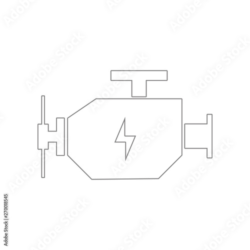 check engine icon. Element of web for mobile concept and web apps icon. Outline, thin line icon for website design and development, app development photo