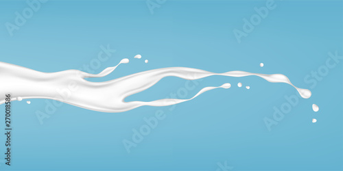 Milk or yogurt splash