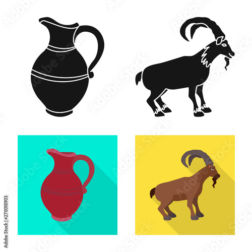 Vector design of culture and sightseeing symbol. Set of culture and originality stock vector illustration.