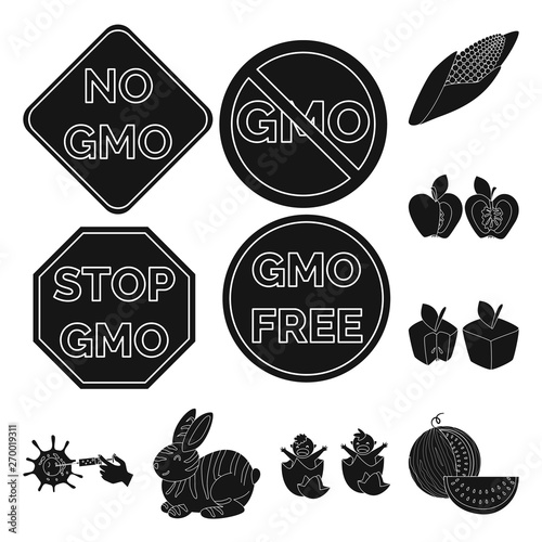 Vector design of quality and laboratory symbol. Collection of quality and genetically stock vector illustration.