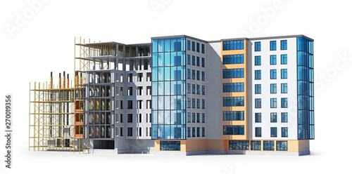 Fototapeta Naklejka Na Ścianę i Meble -  building structure, construction. 3d illustration