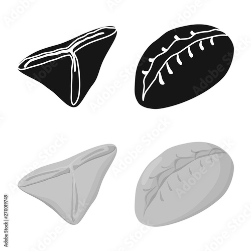 Vector design of products  and cooking icon. Collection of products  and appetizer stock vector illustration.