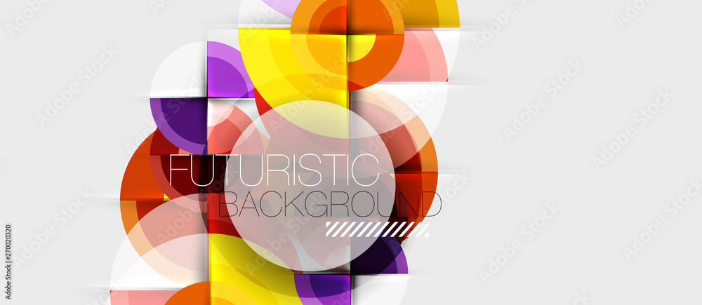 Geometric design abstract background - circles Geometric design abstract background - circles
