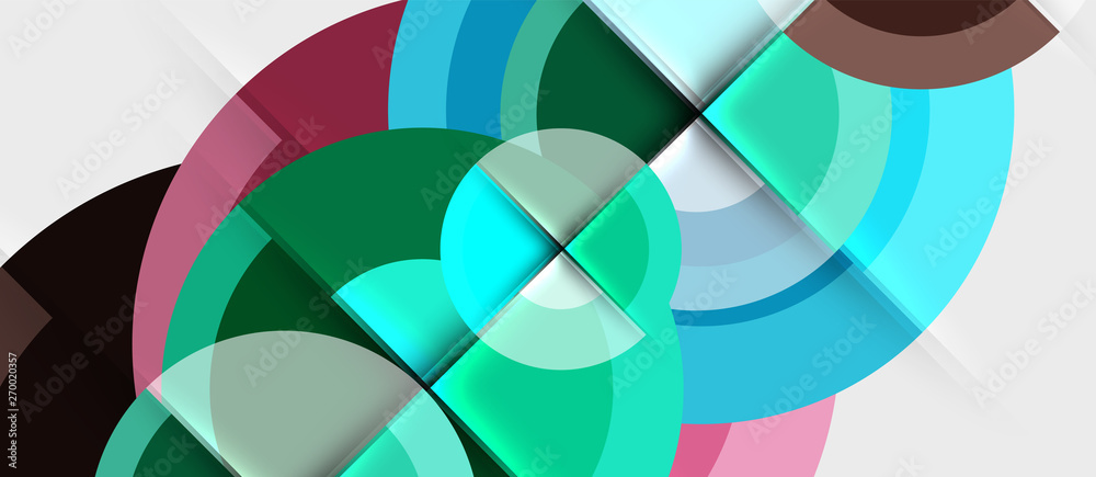 Geometric design abstract background - circles Geometric design abstract background - circles