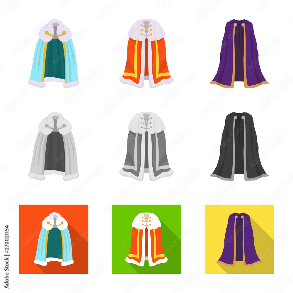 Isolated object of material and clothing logo. Collection of material and garment stock vector illustration. Isolated object of material and clothing logo. Collection of material and garment stock vector illustration.