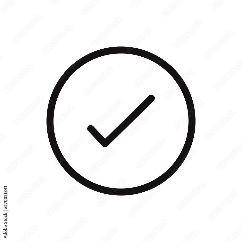 Check vector icon in modern style for web site and mobile app Check vector icon in modern style for web site and mobile app
