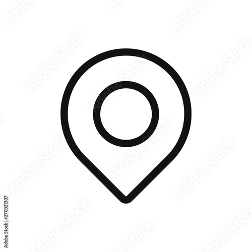 Location vector icon in modern style for web site and mobile app