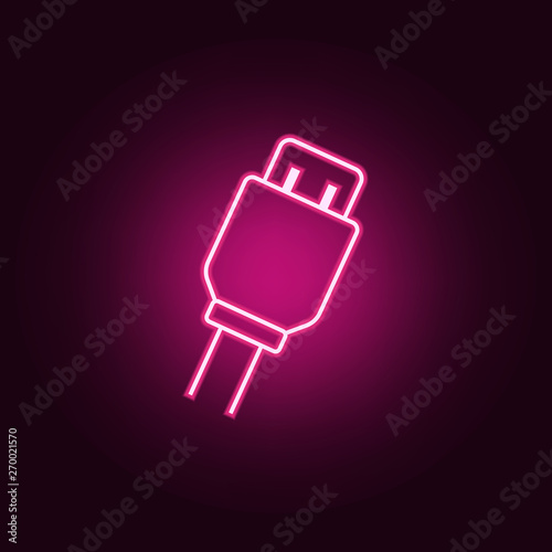 Ship steering wheel neon icon. Elements of web set. Simple icon for websites, web design, mobile app, info graphics