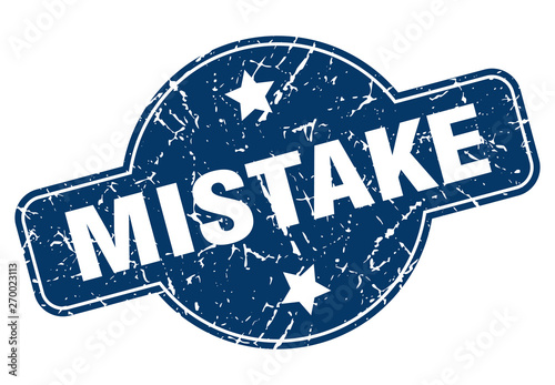 mistake sign