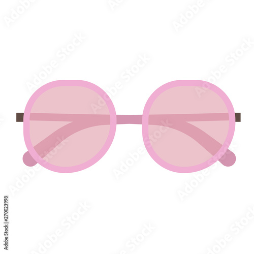 Sunglasses flat illustration on white