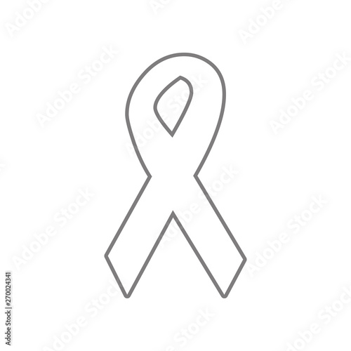 Vector AIDS awareness ribbon sign or icon. Element of web for mobile concept and web apps icon. Outline, thin line icon for website design and development, app development