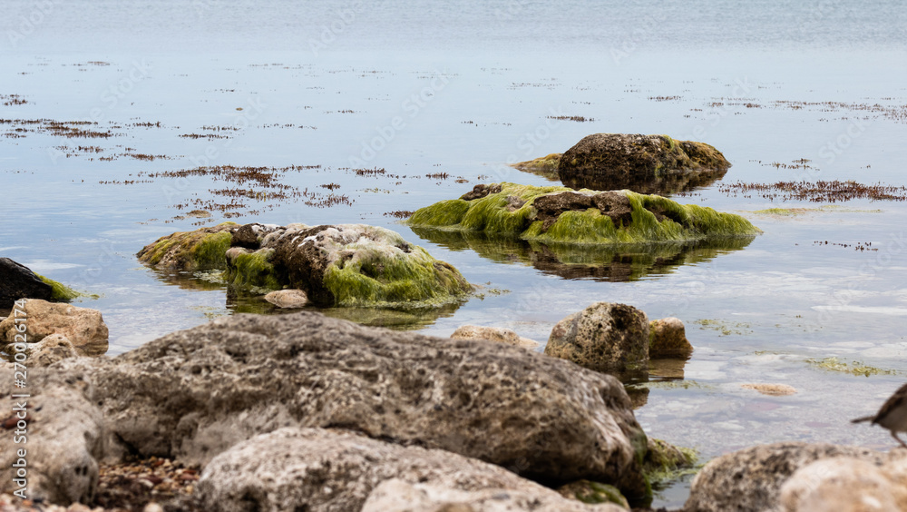 Rocks, sea and sky background. Seascape Rocks, sea and sky background. Seascape