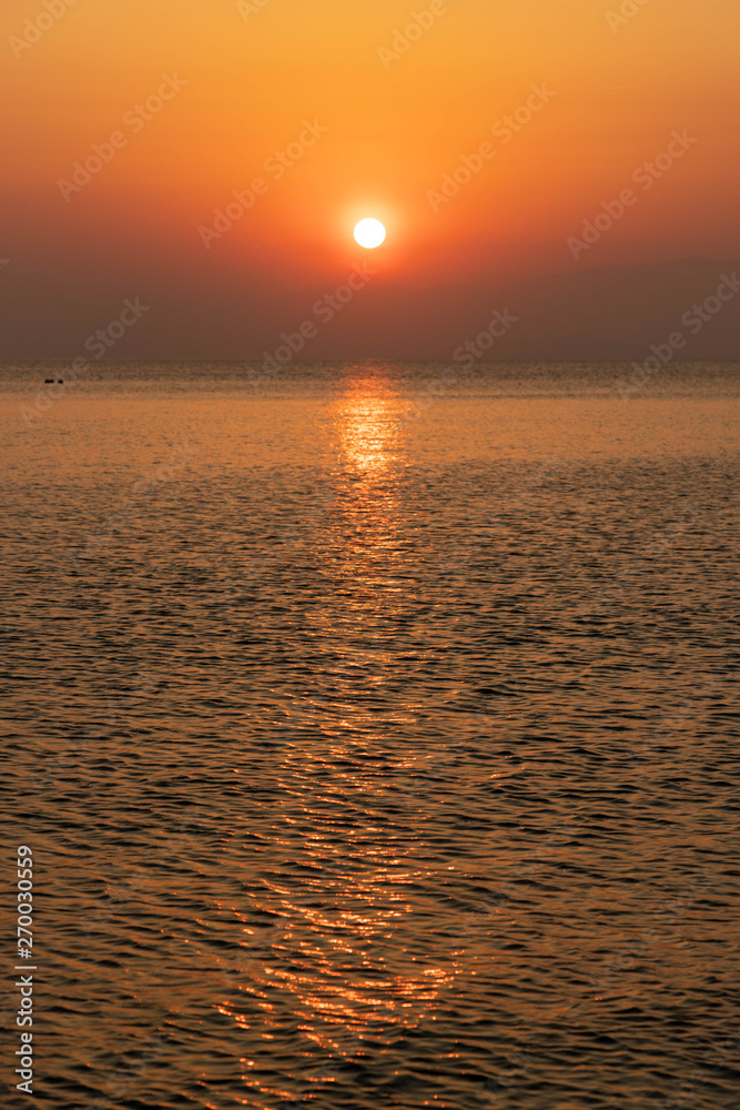 Naklejka premium 神奈川県葉山の日没