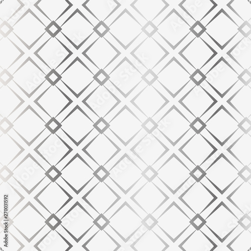 Geometric lines with squares on silver background