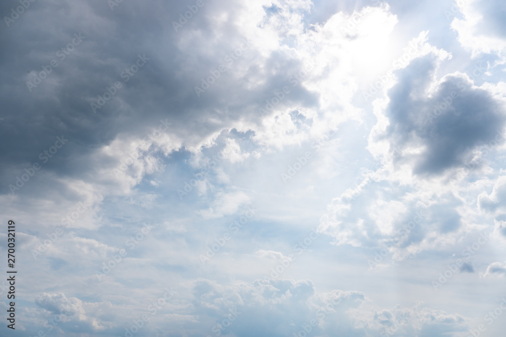 blue sky with clouds