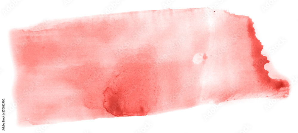 Abstract watercolor background hand-drawn on paper. Volumetric smoke elements. Red color. For design, web, card, text, decoration, surfaces. Abstract watercolor background hand-drawn on paper. Volumetric smoke elements. Red color. For design, web, card, text, decoration, surfaces.