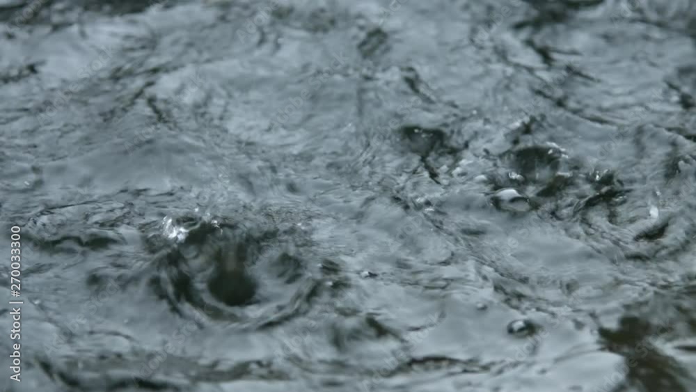 Pouring rain waterdrops splashing close up view Pouring rain waterdrops splashing close up view