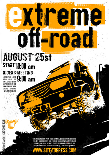 Motorsport event poster