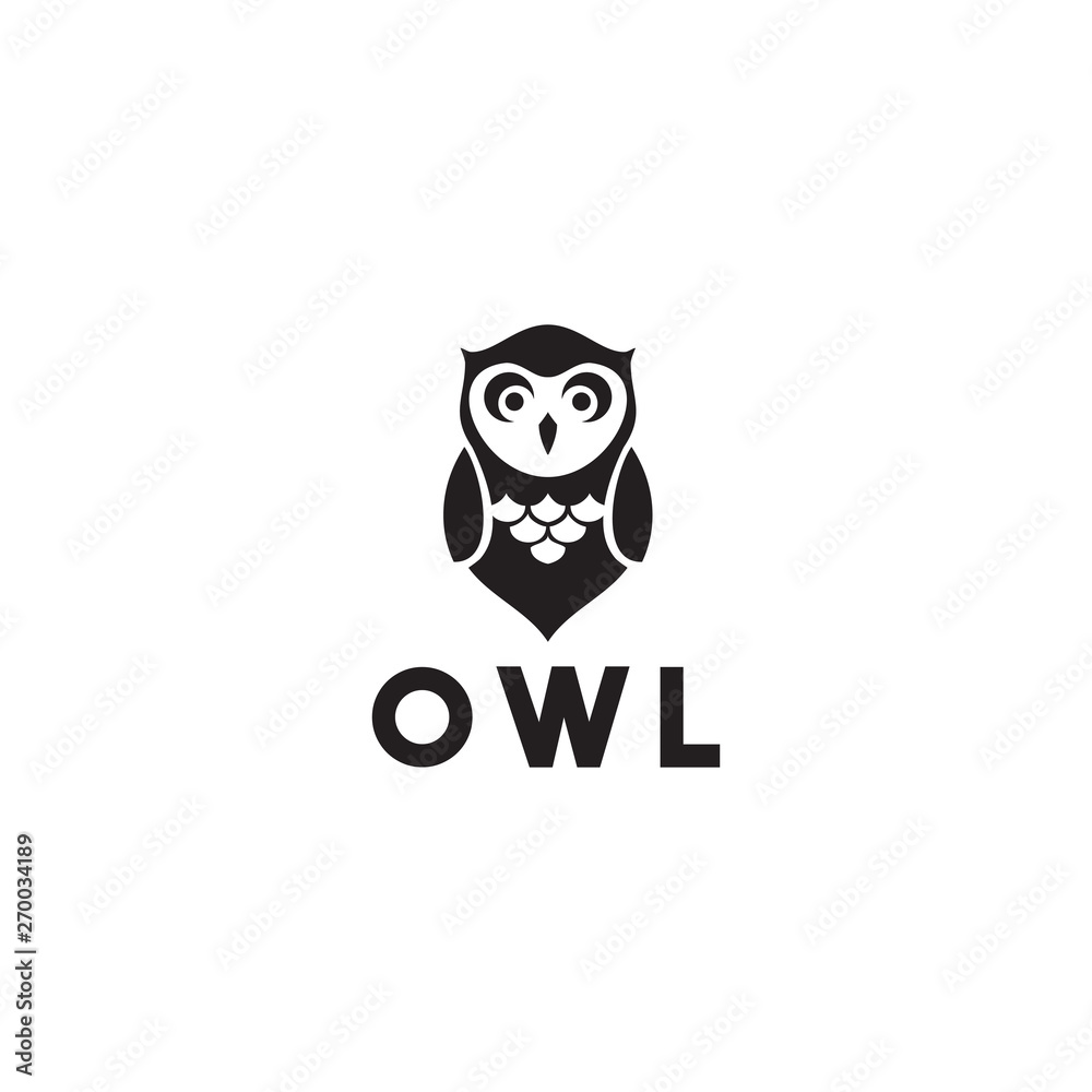 Owl logo design vector template Owl logo design vector template