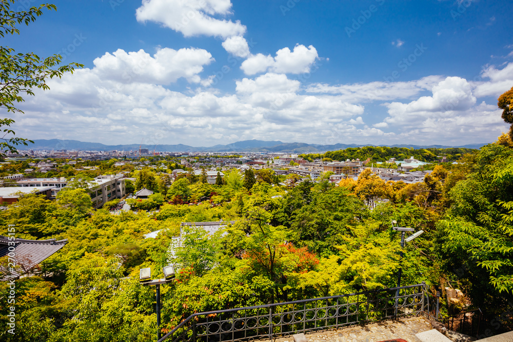 View over Kyoto Japan