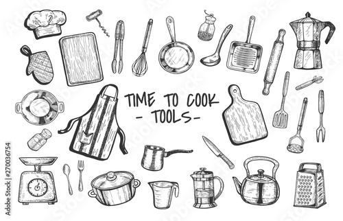 Tme to cook tools and appliances set