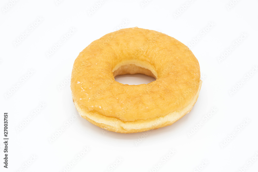 Donut isolated on white background.