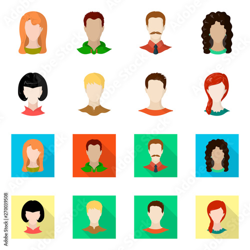 Vector design of professional and photo sign. Set of professional and profile stock symbol for web.