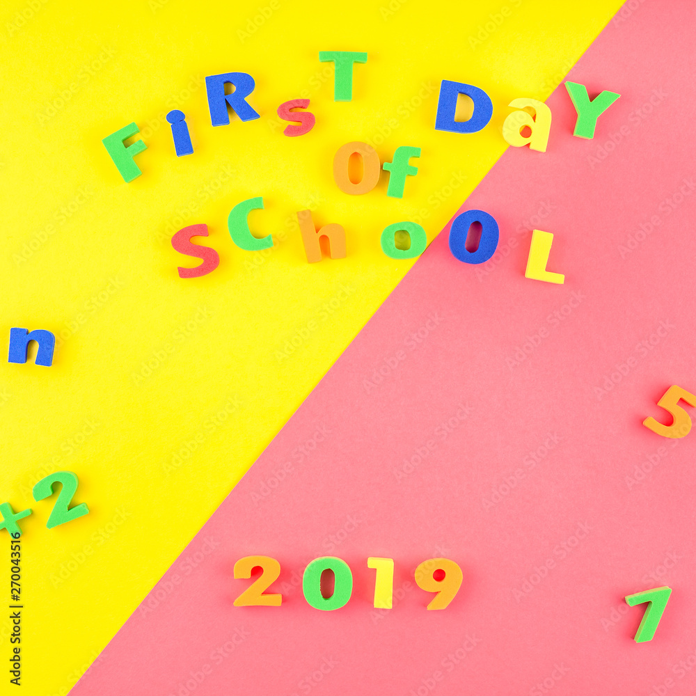 Fototapeta premium Back to school concept