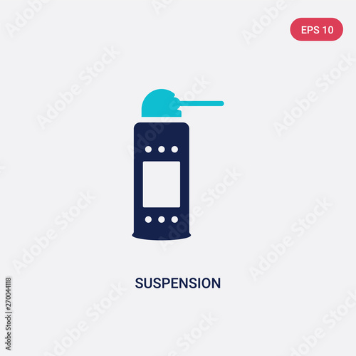 two color suspension vector icon from cleaning concept. isolated blue suspension vector sign symbol can be use for web, mobile and logo. eps 10