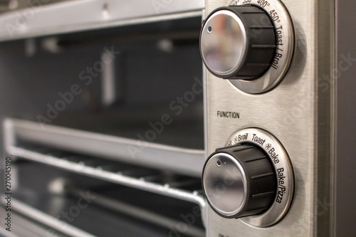 A closeup shot of parts of a covectional oven