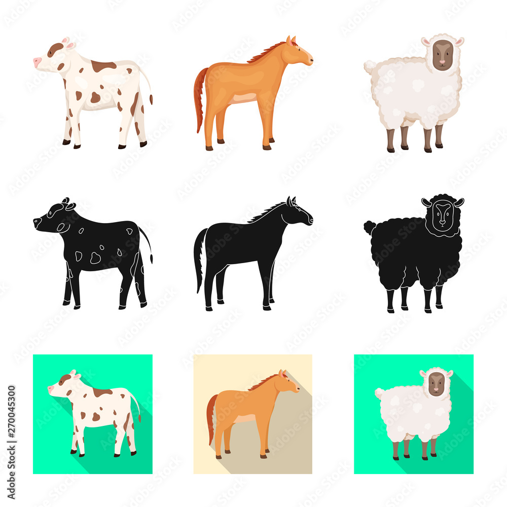 Vector illustration of breeding and kitchen  icon. Set of breeding and organic  stock vector illustration.