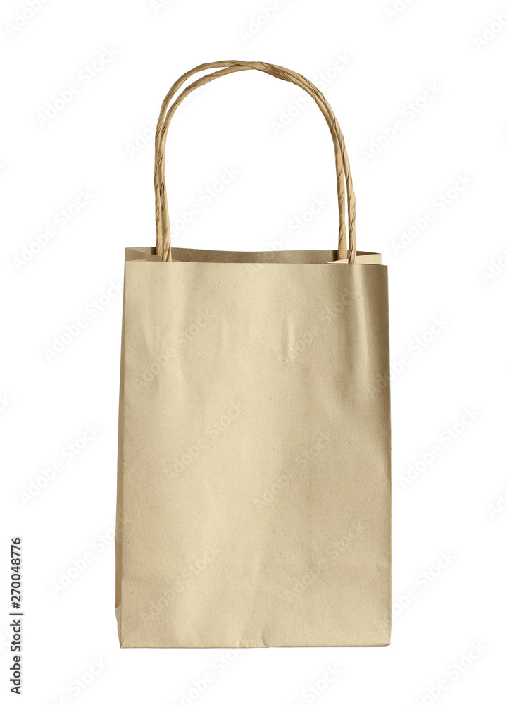 Small paper bag (with clipping path) isolated on white background Small paper bag (with clipping path) isolated on white background
