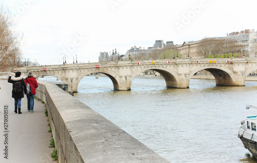 Romantic Paris bridge © solotry