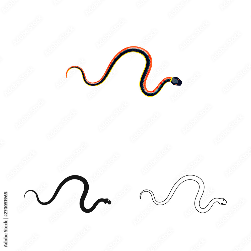 Vector illustration of mammal and danger sign. Set of mammal and medicine stock vector illustration.