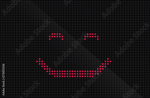 Creative vector illustration of led screen macro texture isolated on black background. Art design rgb diode seamless pattern. Abstract concept graphic television projection display element.