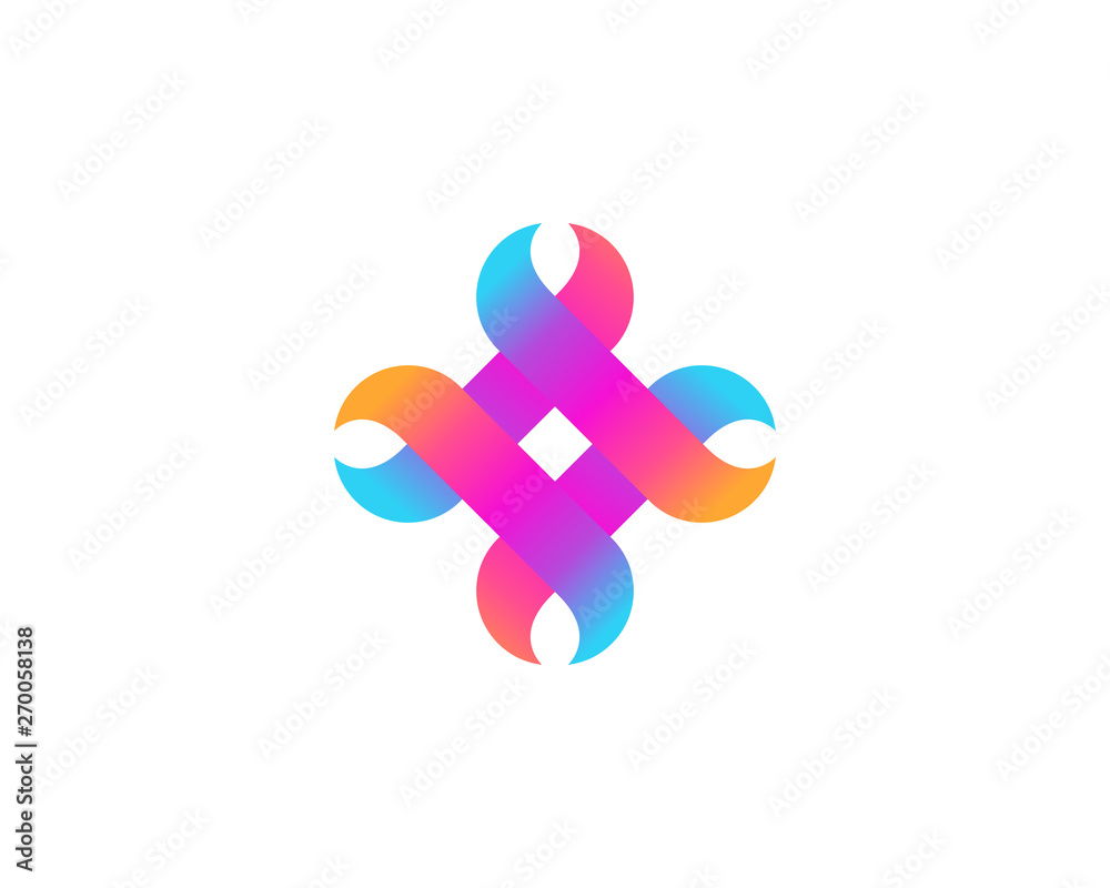 Fototapeta premium Abstract logo icon design