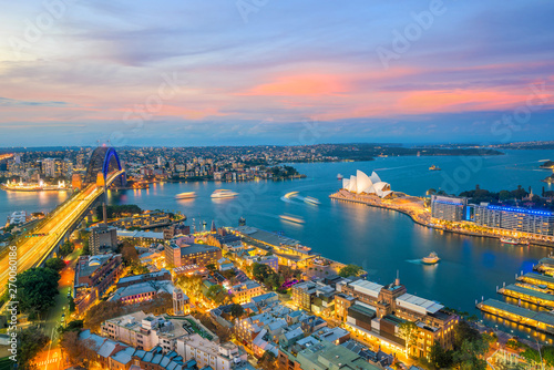 Downtown Sydney skyline in Australia