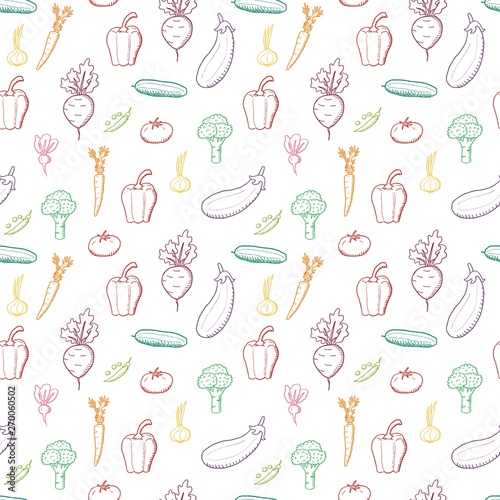 Colorful vegetable vector