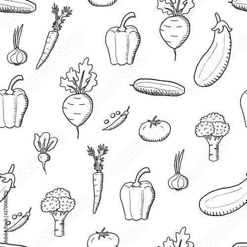Seamless vegetables design