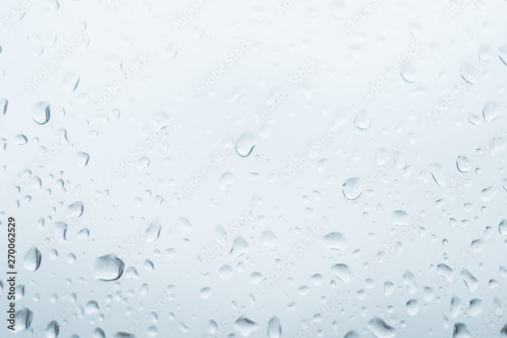 water drops on window - droplets on glass  -