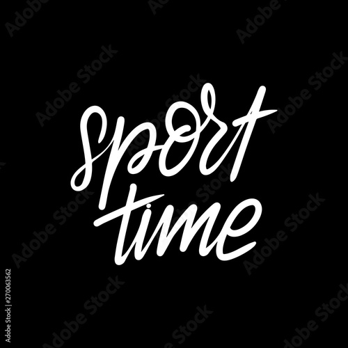 lettering sport time