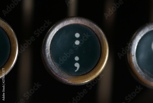 Vintage Colon and Semicolon 