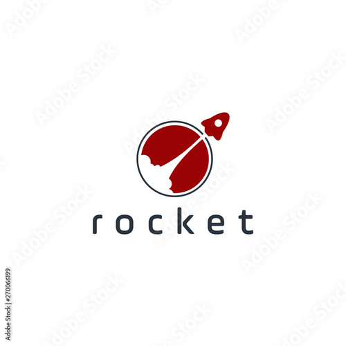 rocket logo icon vector template