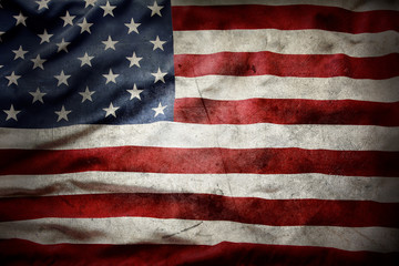 Grunge American flag