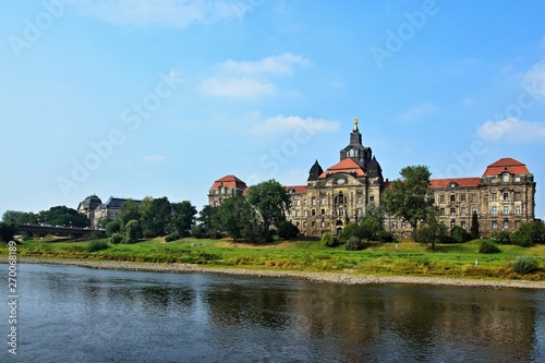 Germany-view of the Dresden Saxon State from boat