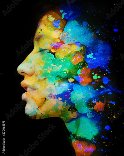 Paintography. Double exposu...